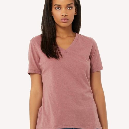 Women's ™Relaxed Heather CVC V Neck Tee Thumbnail