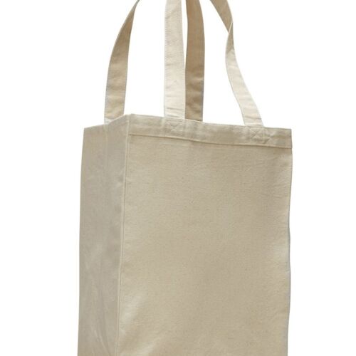 12L Canvas Gusset Shopping Tote Thumbnail