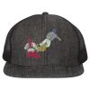 Flat Bill Six-Panel Trucker Cap Thumbnail