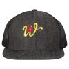 Flat Bill Six-Panel Trucker Cap Thumbnail