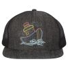 Flat Bill Six-Panel Trucker Cap Thumbnail