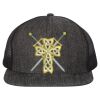 Flat Bill Six-Panel Trucker Cap Thumbnail