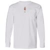 USA-Made Long Sleeve T-Shirt with a Pocket. Thumbnail
