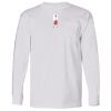USA-Made Long Sleeve T-Shirt with a Pocket. Thumbnail
