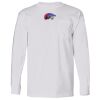 USA-Made Long Sleeve T-Shirt with a Pocket. Thumbnail