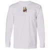 USA-Made Long Sleeve T-Shirt with a Pocket. Thumbnail