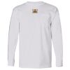 USA-Made Long Sleeve T-Shirt with a Pocket. Thumbnail