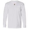 USA-Made Long Sleeve T-Shirt with a Pocket. Thumbnail
