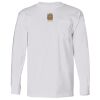 USA-Made Long Sleeve T-Shirt with a Pocket. Thumbnail