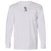 USA-Made Long Sleeve T-Shirt with a Pocket. Thumbnail