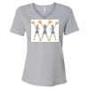 Women's Relaxed Heather CVC V-Neck Tee Thumbnail
