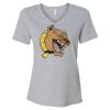 Women's Relaxed Heather CVC V-Neck Tee Thumbnail