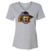 Women's Relaxed Heather CVC V-Neck Tee Thumbnail