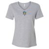 Women's Relaxed Heather CVC V-Neck Tee Thumbnail
