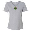 Women's Relaxed Heather CVC V-Neck Tee Thumbnail