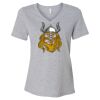 Women's Relaxed Heather CVC V-Neck Tee Thumbnail