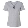 Women's Relaxed Heather CVC V-Neck Tee Thumbnail