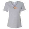 Women's Relaxed Heather CVC V-Neck Tee Thumbnail