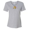 Women's Relaxed Heather CVC V-Neck Tee Thumbnail