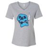 Women's Relaxed Heather CVC V-Neck Tee Thumbnail