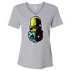 Women's Relaxed Heather CVC V-Neck Tee Thumbnail