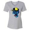 Women's Relaxed Heather CVC V-Neck Tee Thumbnail