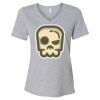 Women's Relaxed Heather CVC V-Neck Tee Thumbnail