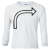 Ultra Cotton® Youth Long Sleeve T-Shirt. Thumbnail